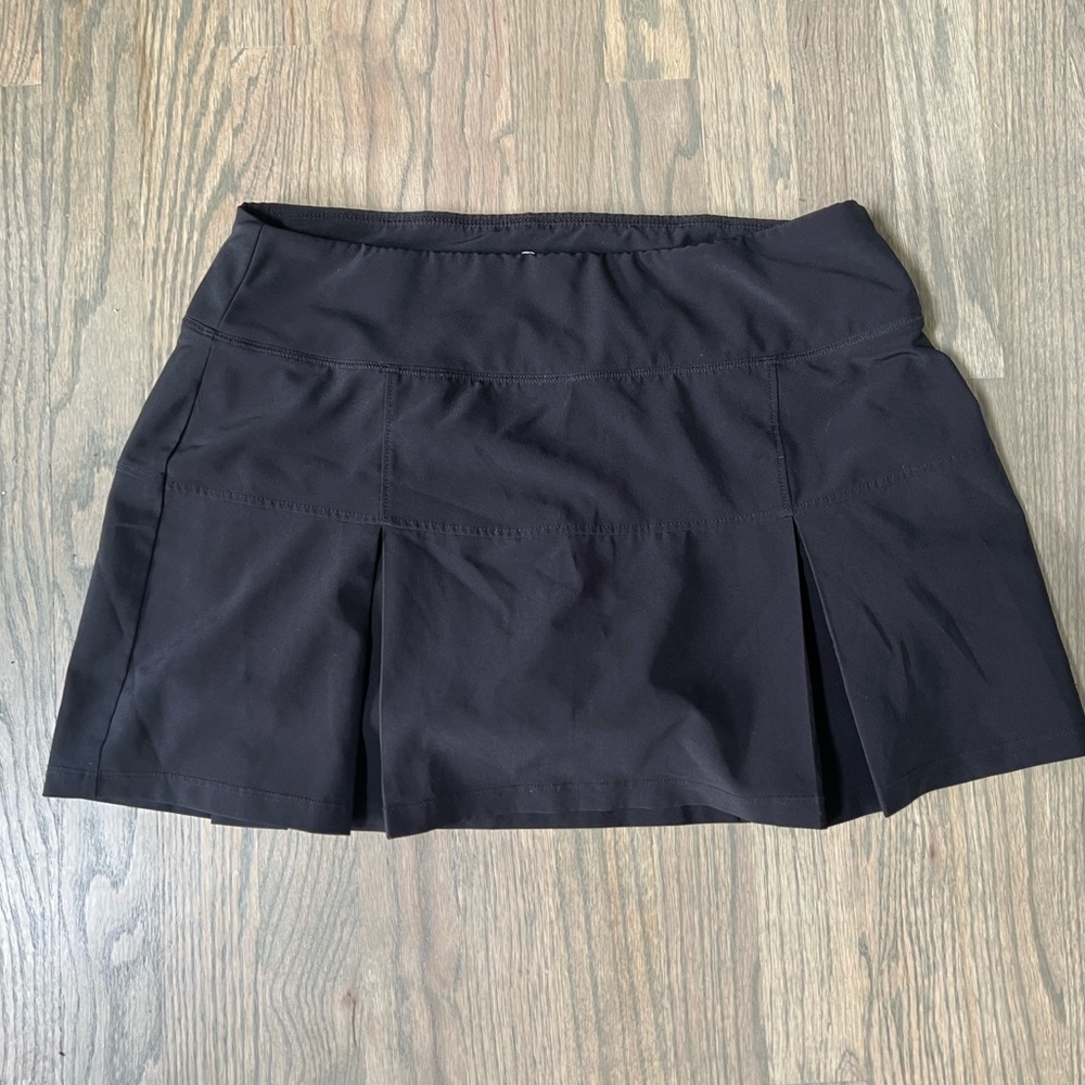 Black Women's Athletic Pleated Skort